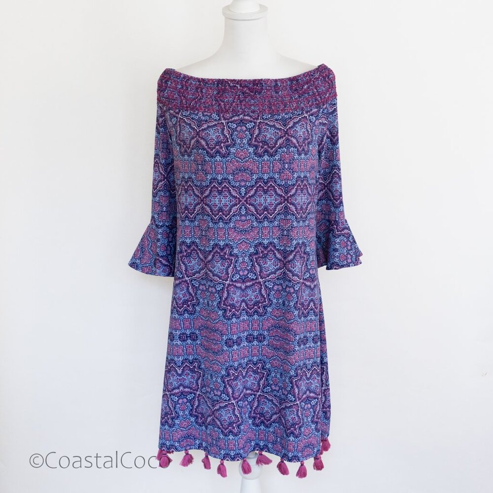 Cabana Life Carolina Off The Shoulder Dress XL Smooth Stretch Summer Cocktail